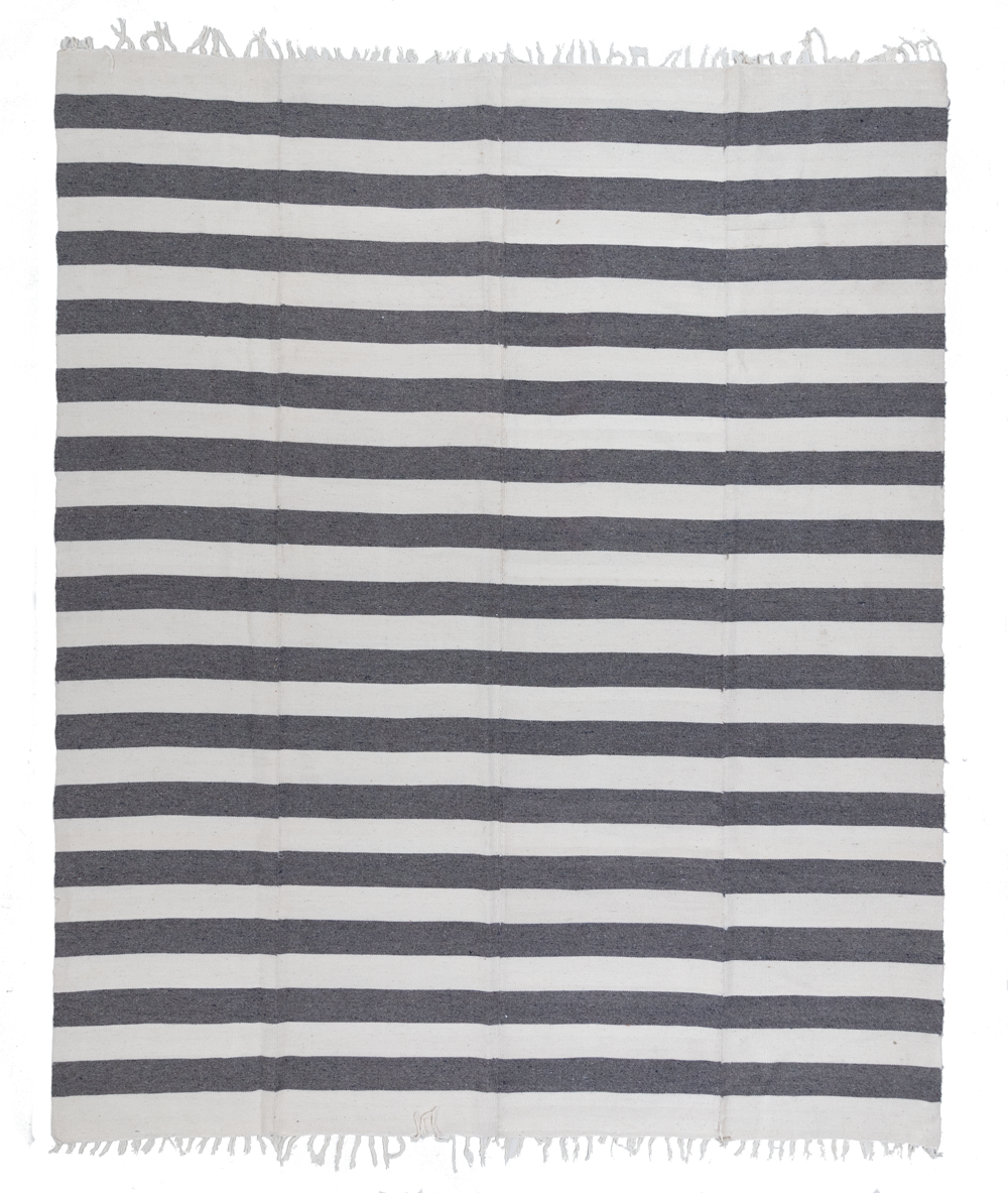 Handmade Striped Kilim Rug
