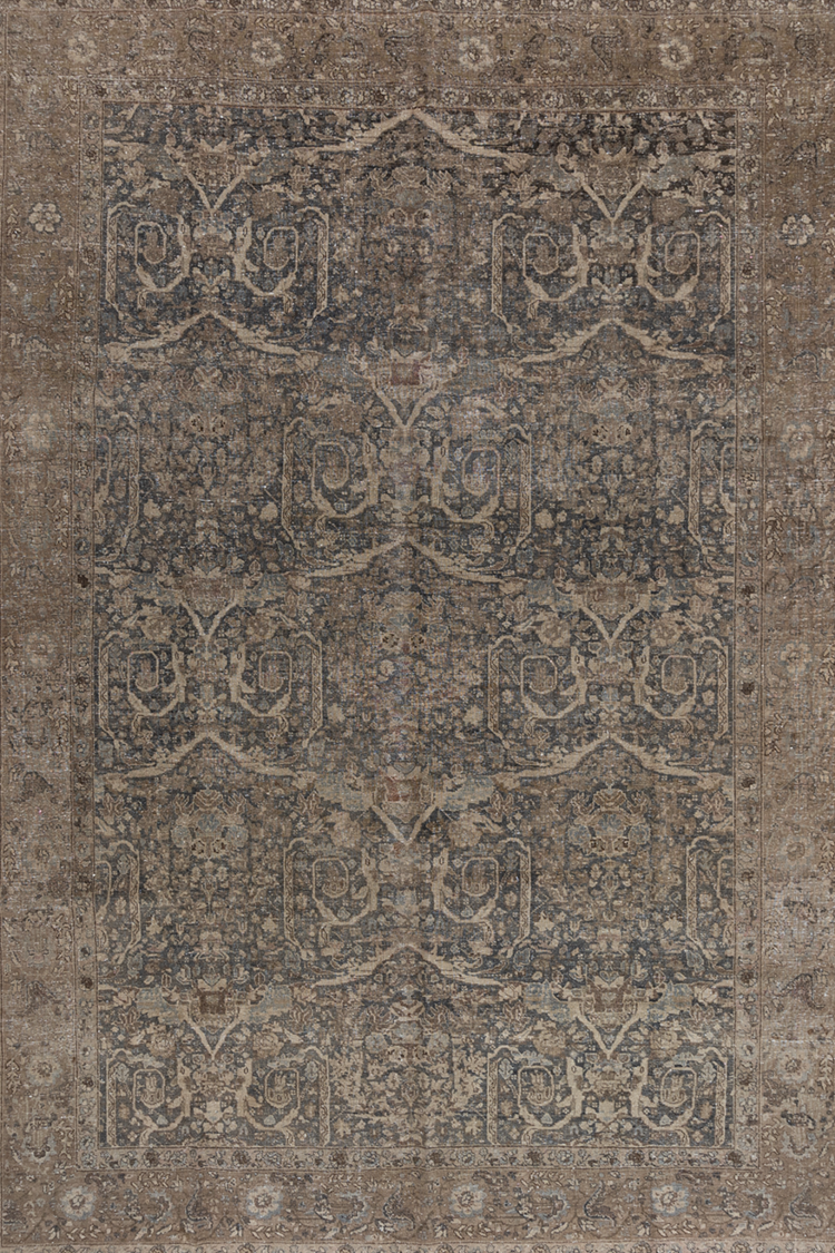 Antique Persian Mustafi Mahal Rug