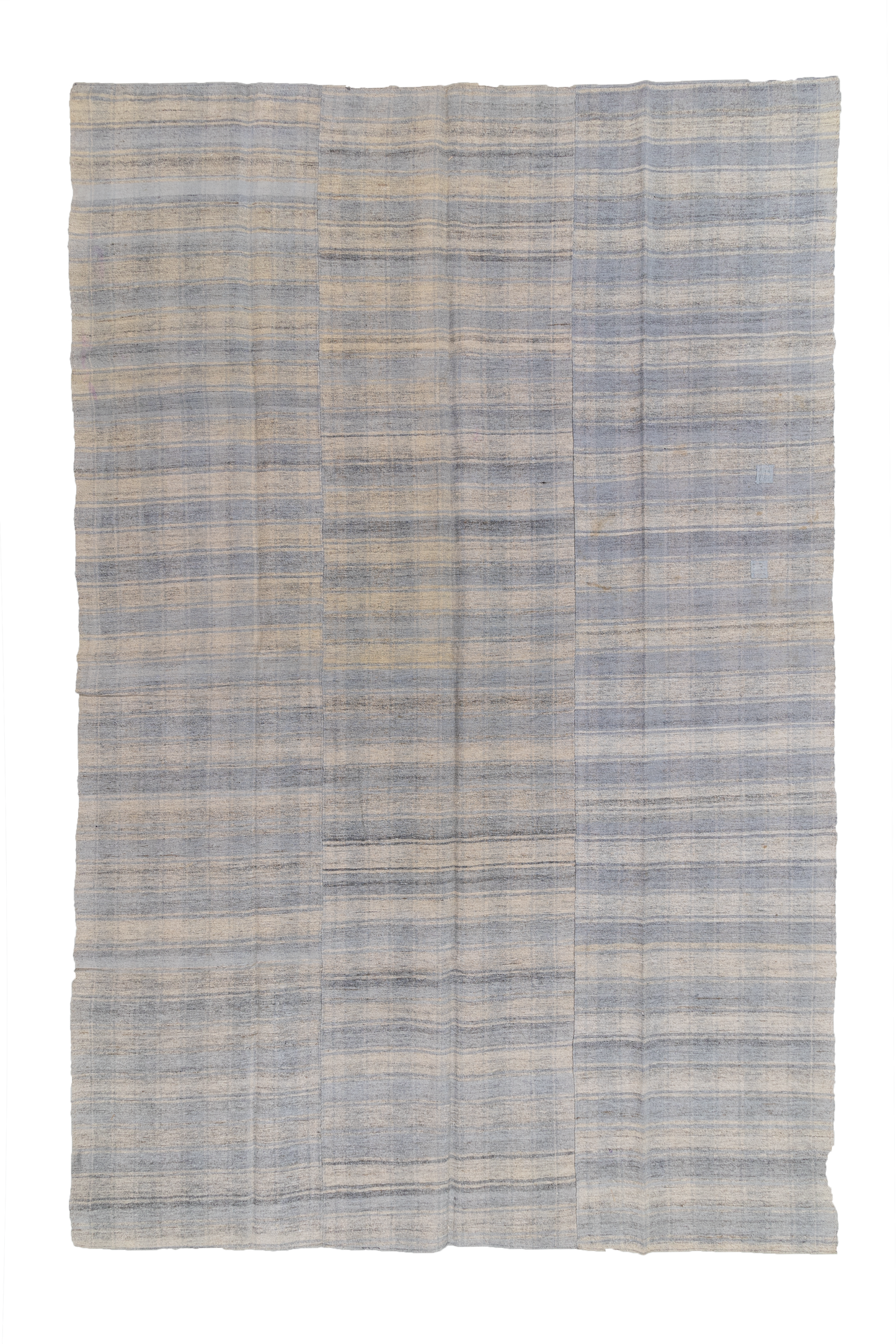 Vintage Anatolian Plaid Flatweave Rug