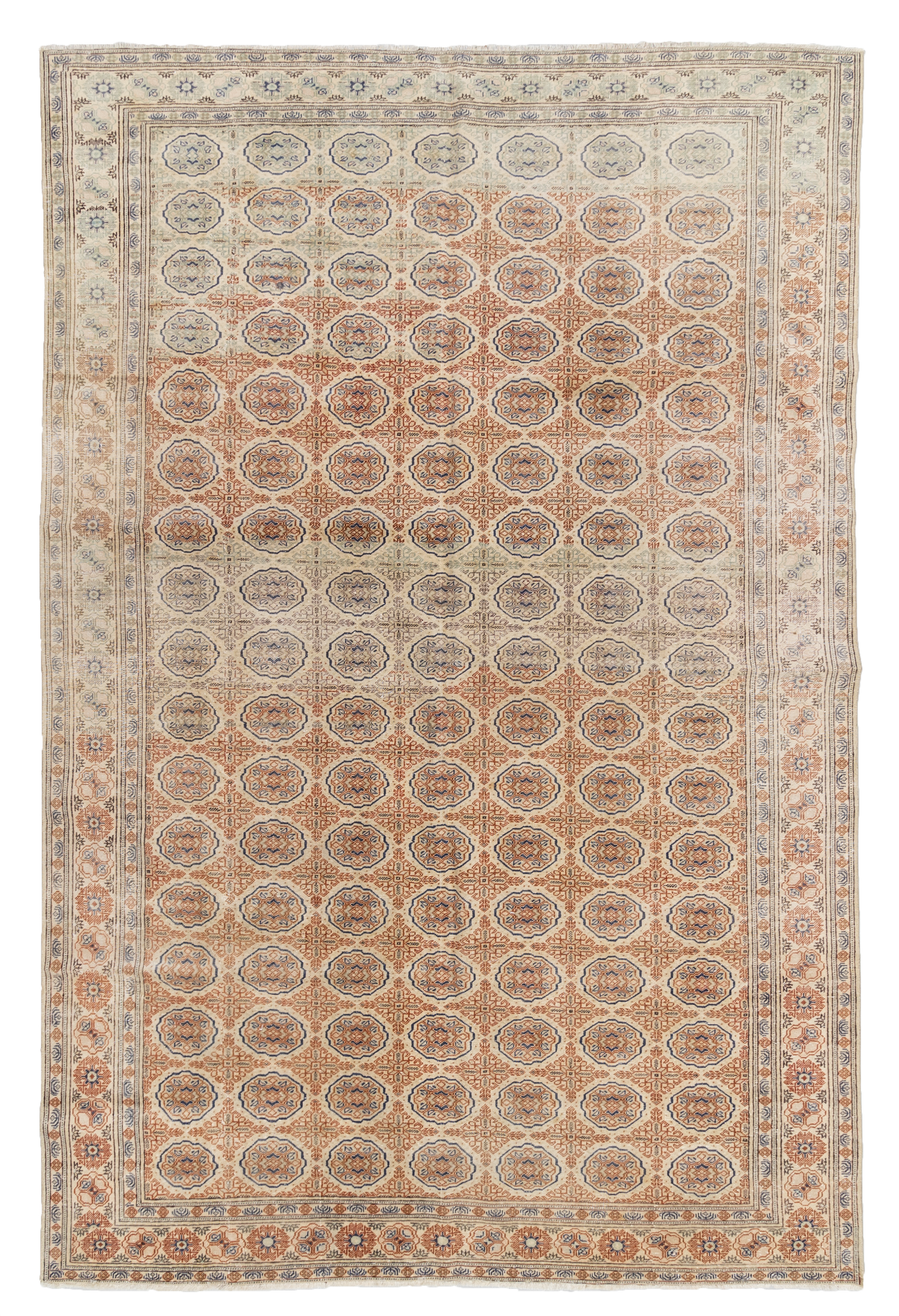 Vintage Turkish Oushak Rug