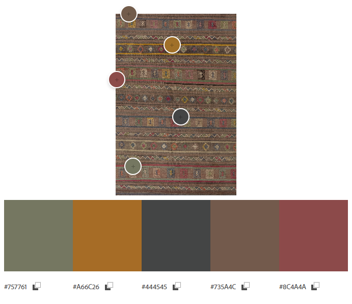 Vintage Oriental Turkish Gabbeh Kilim Rug