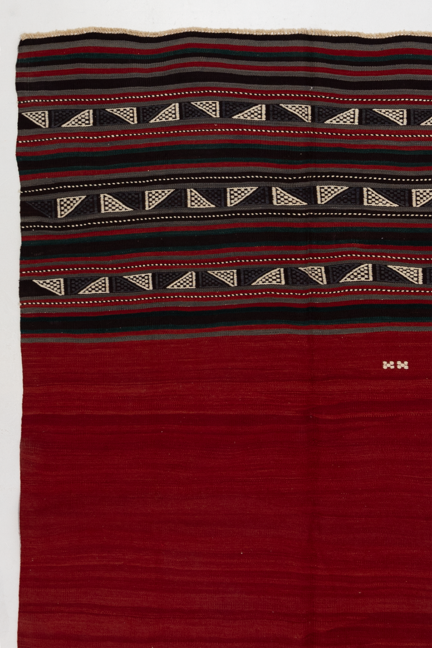 Vintage Turkish Gabbeh Kilim Rug
