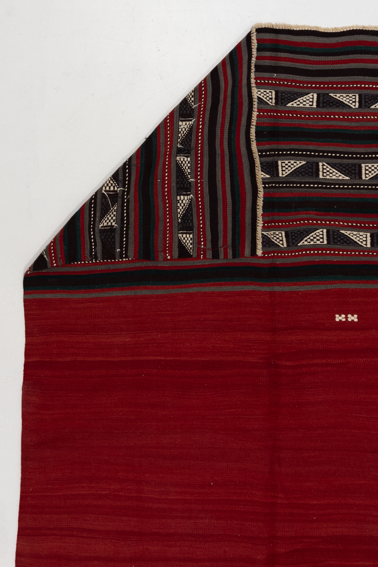 Vintage Turkish Gabbeh Kilim Rug
