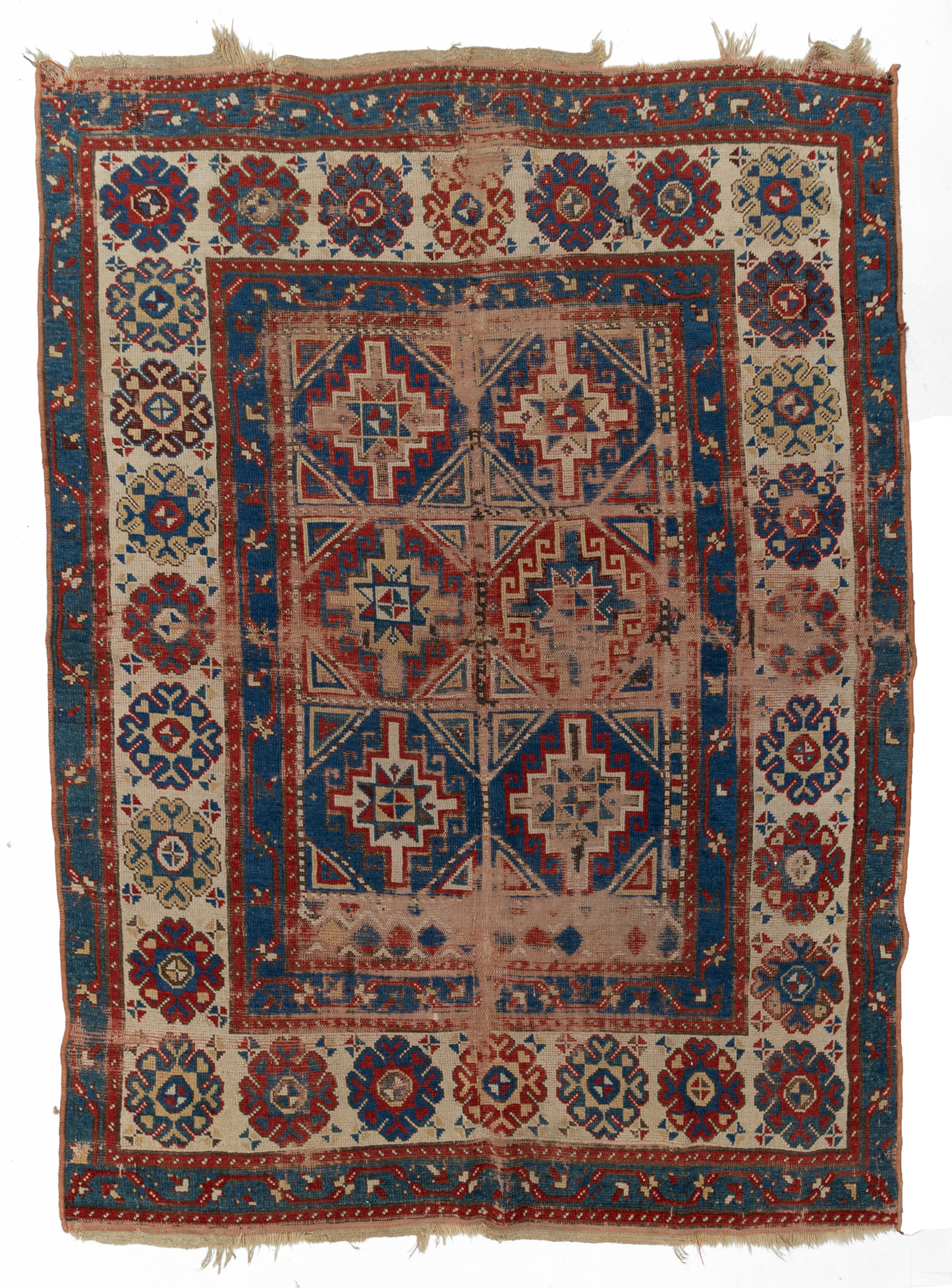 Antique Caucasian Kazak Rug
