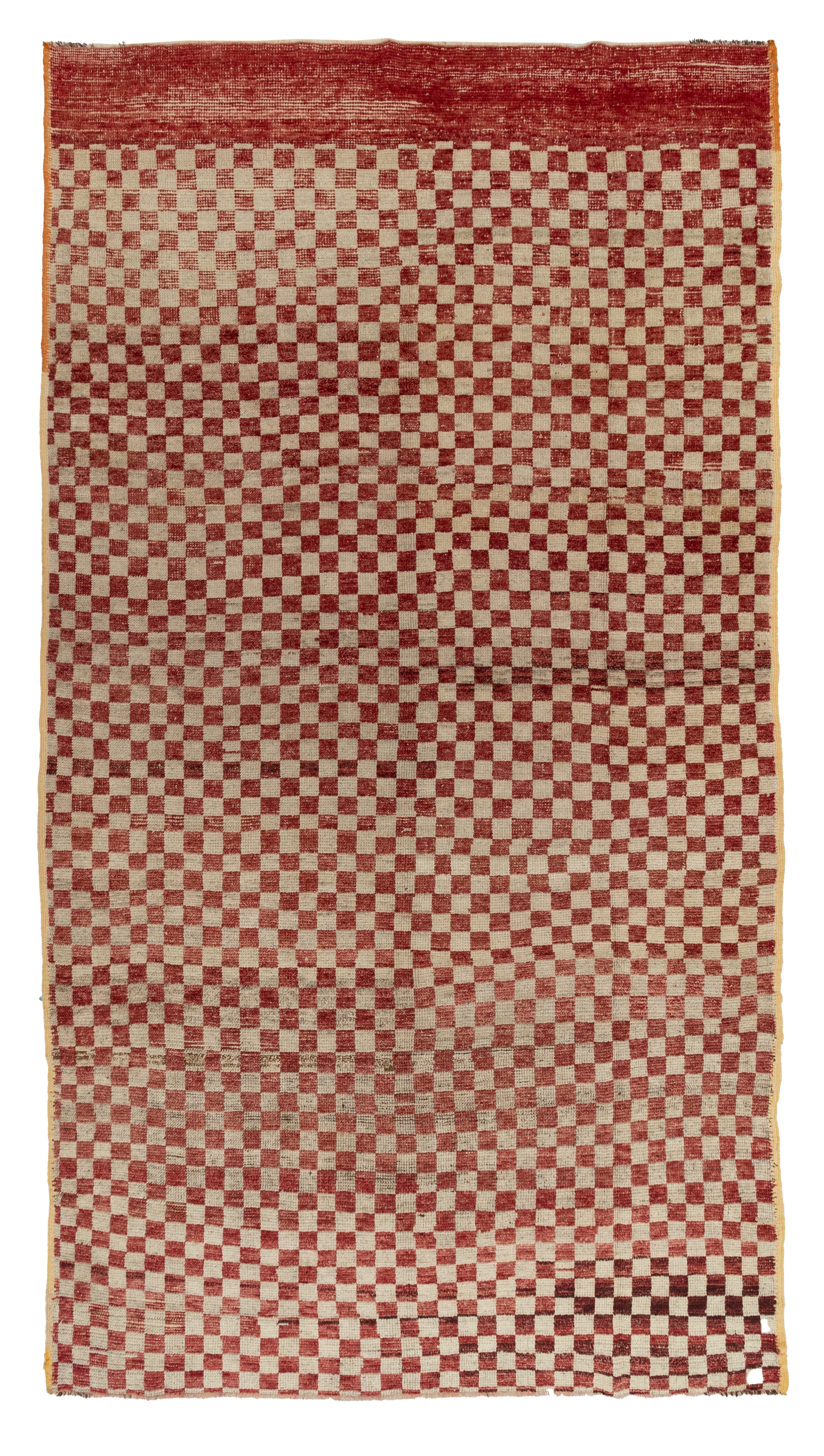 Vintage Checkerboard Tulu Rug