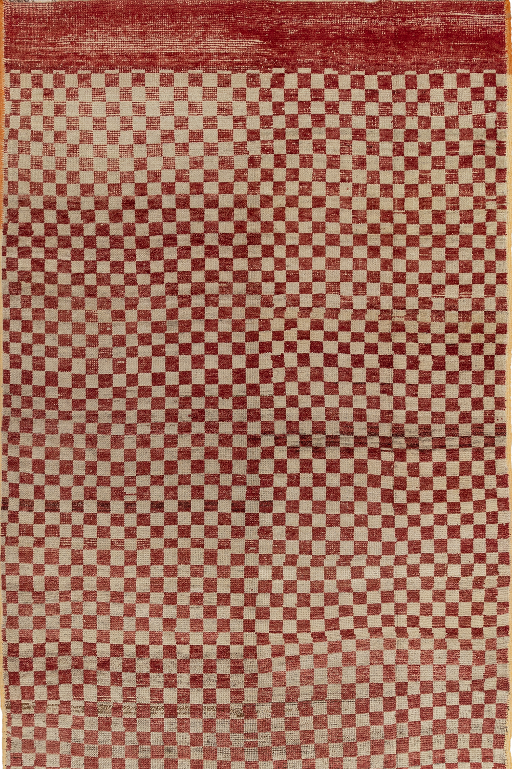 Vintage Checkerboard Tulu Rug