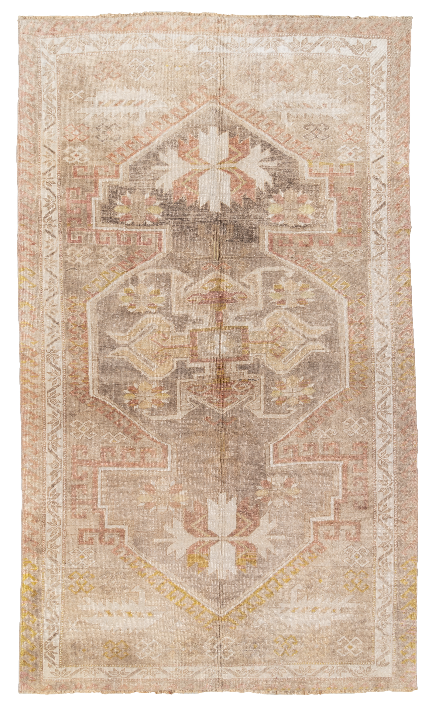 Vintage Pastel Turkish Rug
