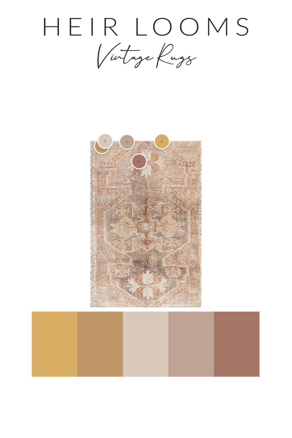 Vintage Pastel Turkish Rug