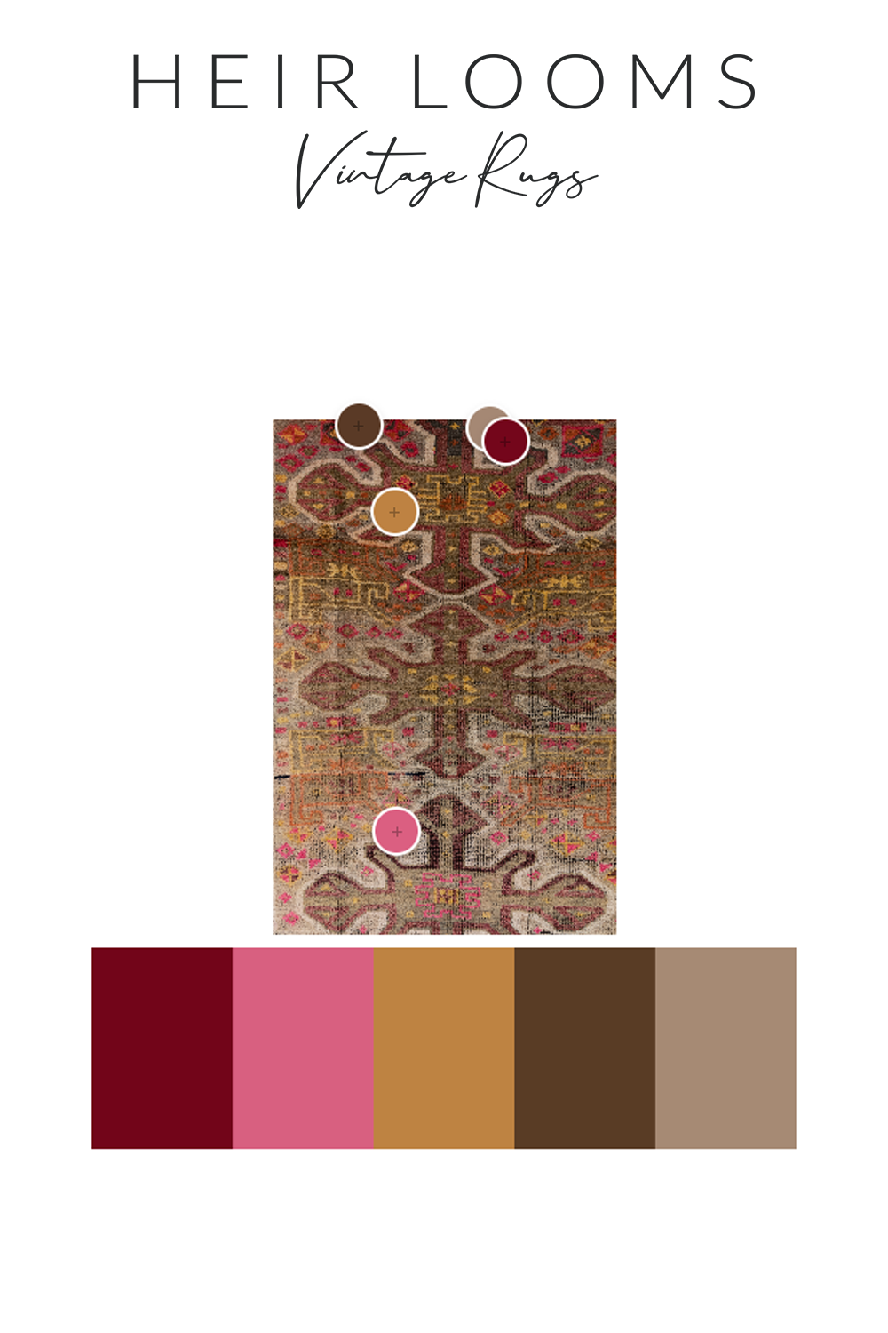 Vintage Anatolian Herki Rug