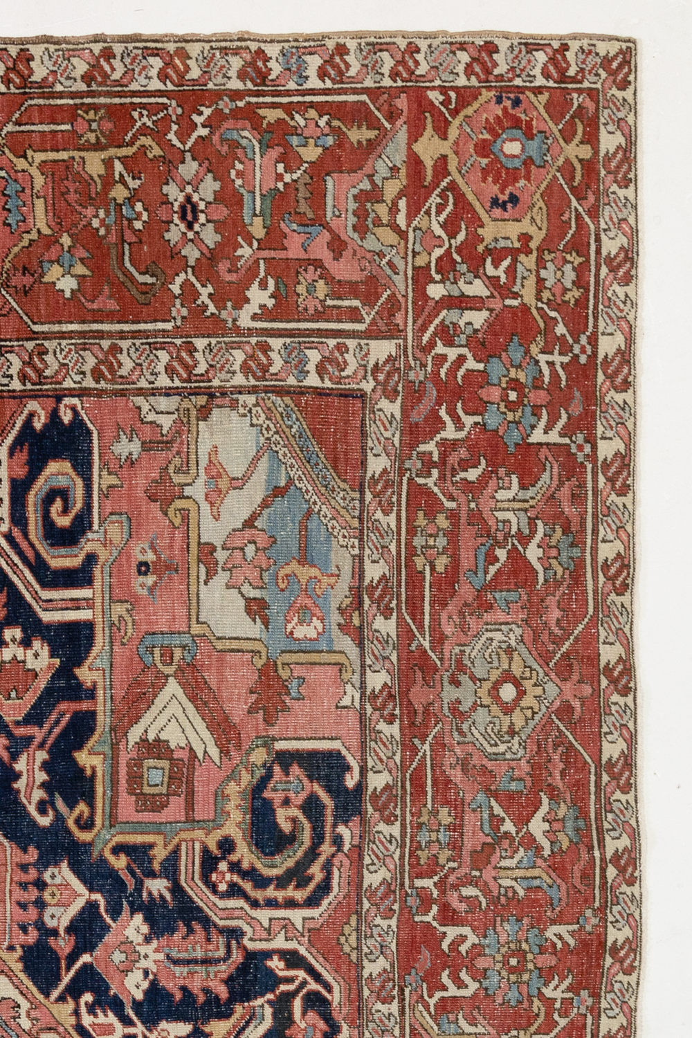 Antique Persian Palace Serapi Rug