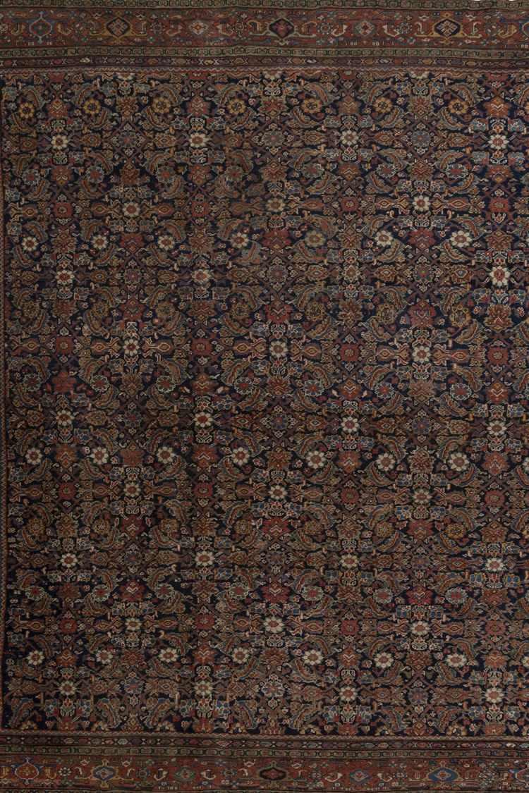 Oversize Antique Persian Sultanabad Mahal Rug