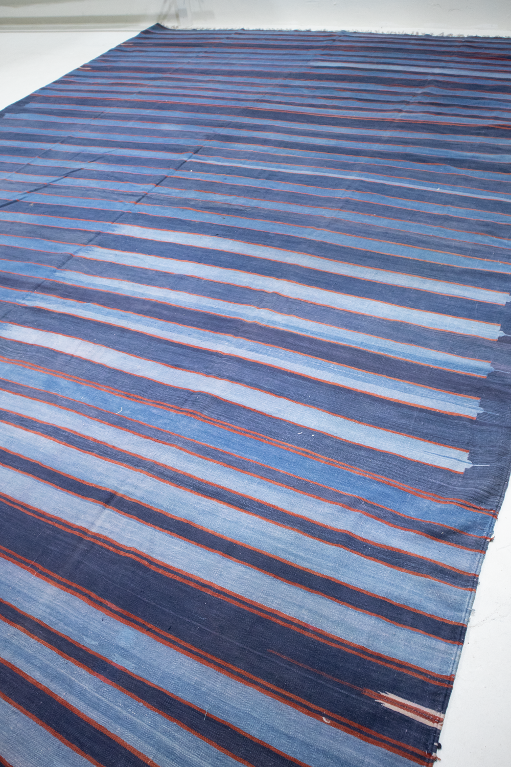 Antique Indian Jail Dhurrie Rug