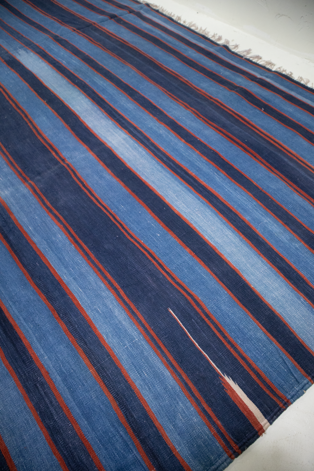 Antique Indian Jail Dhurrie Rug