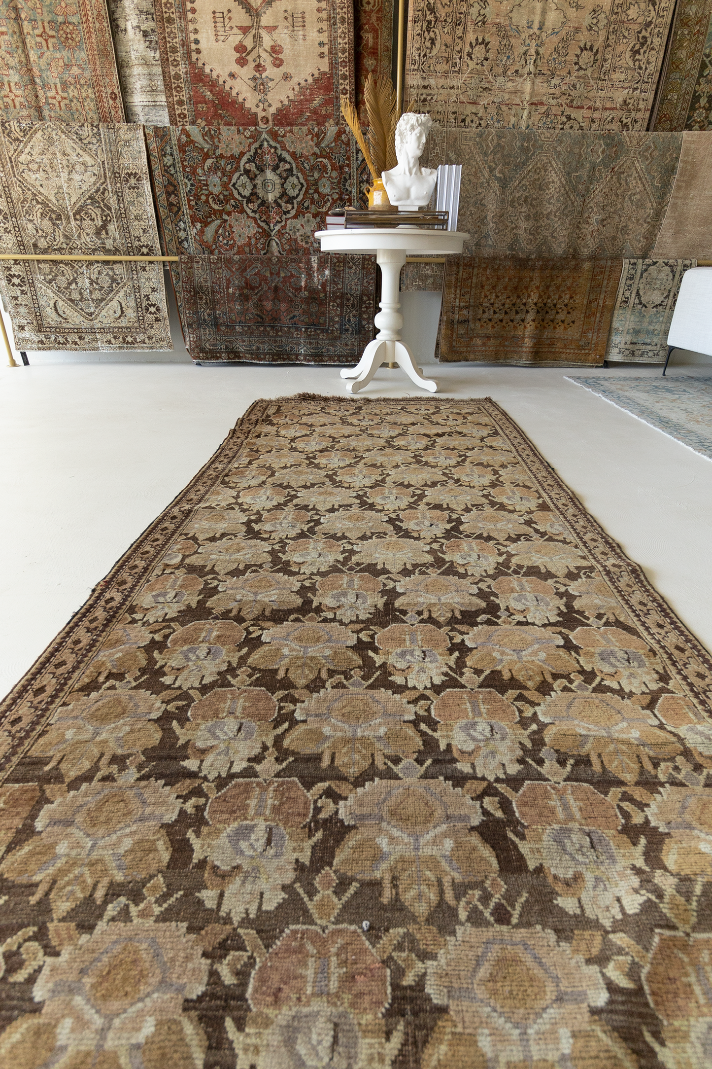 Vintage Russian Karabaugh Runner Rug