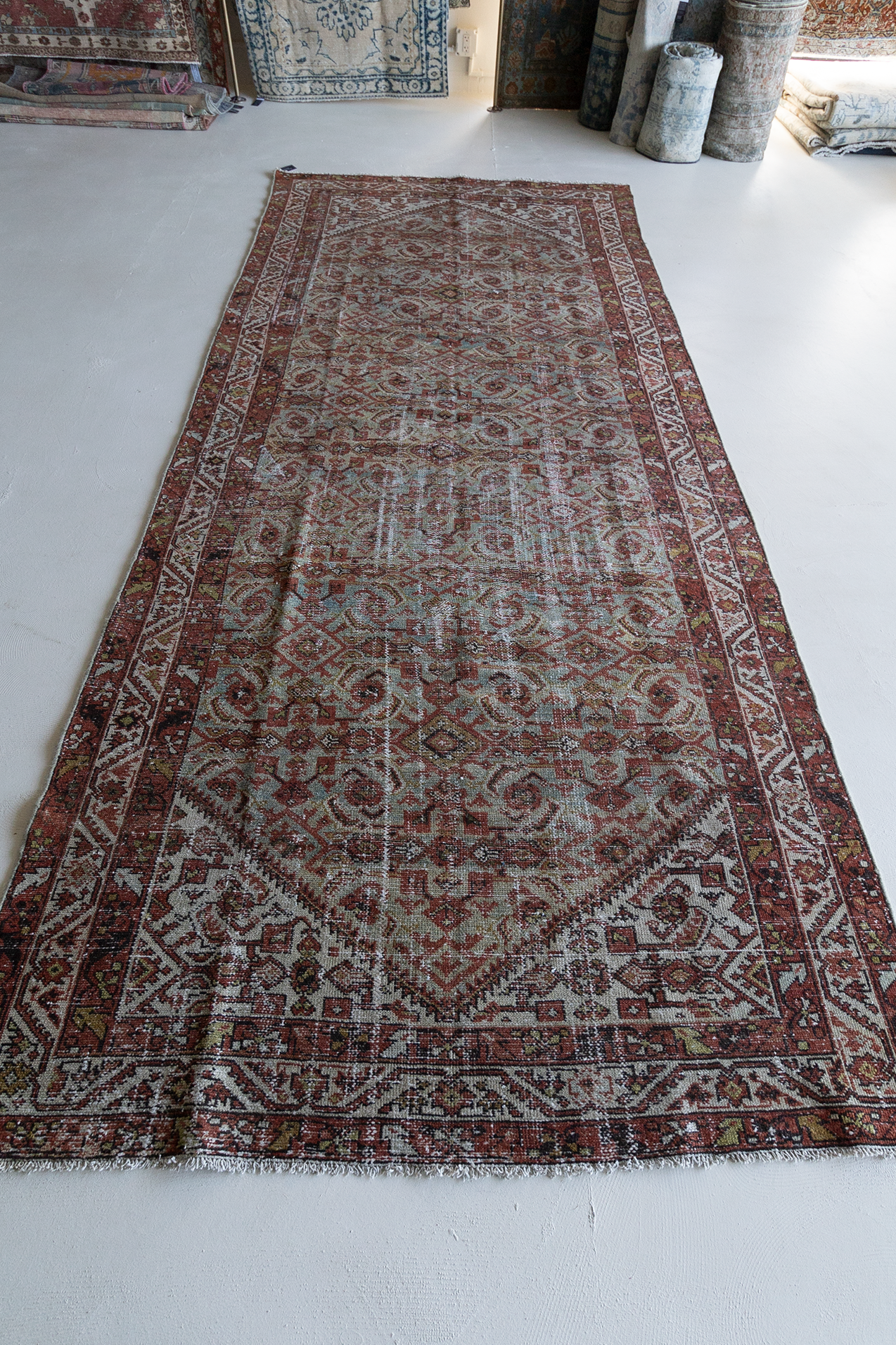 Antique Persian Malayer Runner Rug