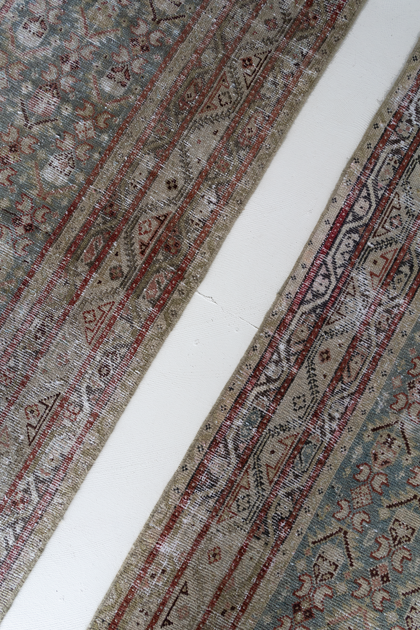 Pair of Long Antique Persian Malayer Runner Rugs