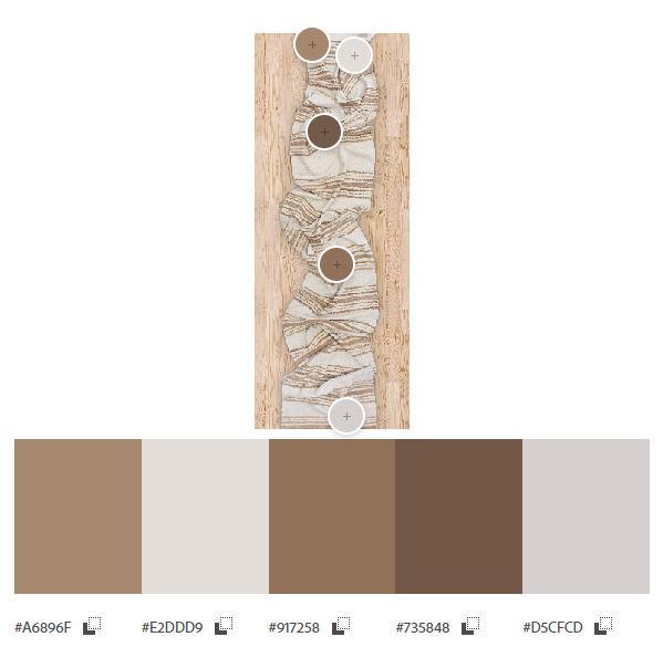 Neutral Striped Vintage Turkish Hemp Runner Rug