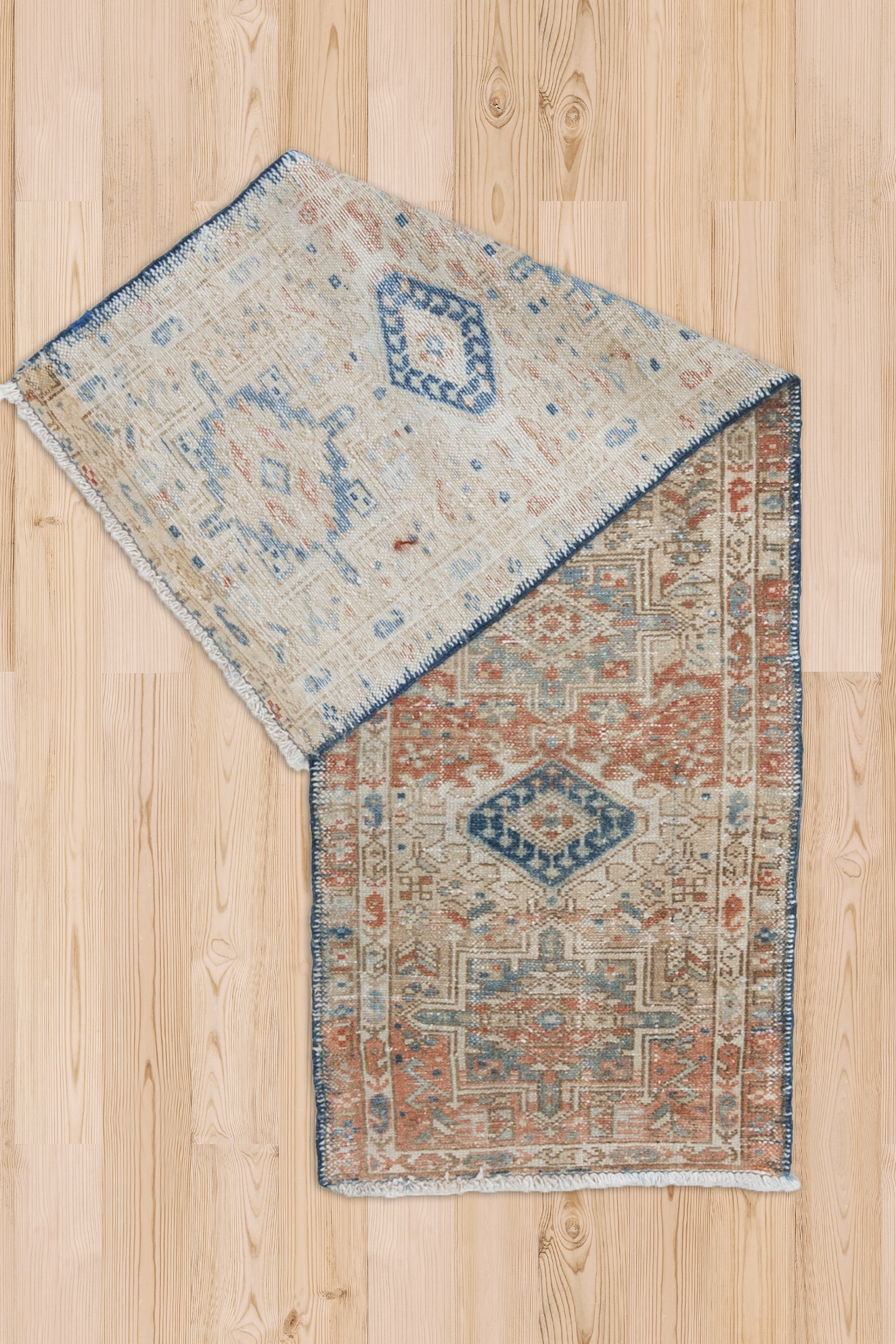 Antique Oriental Karaja Runner Rug