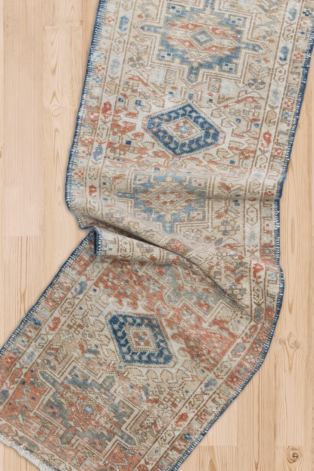 Antique Oriental Karaja Runner Rug