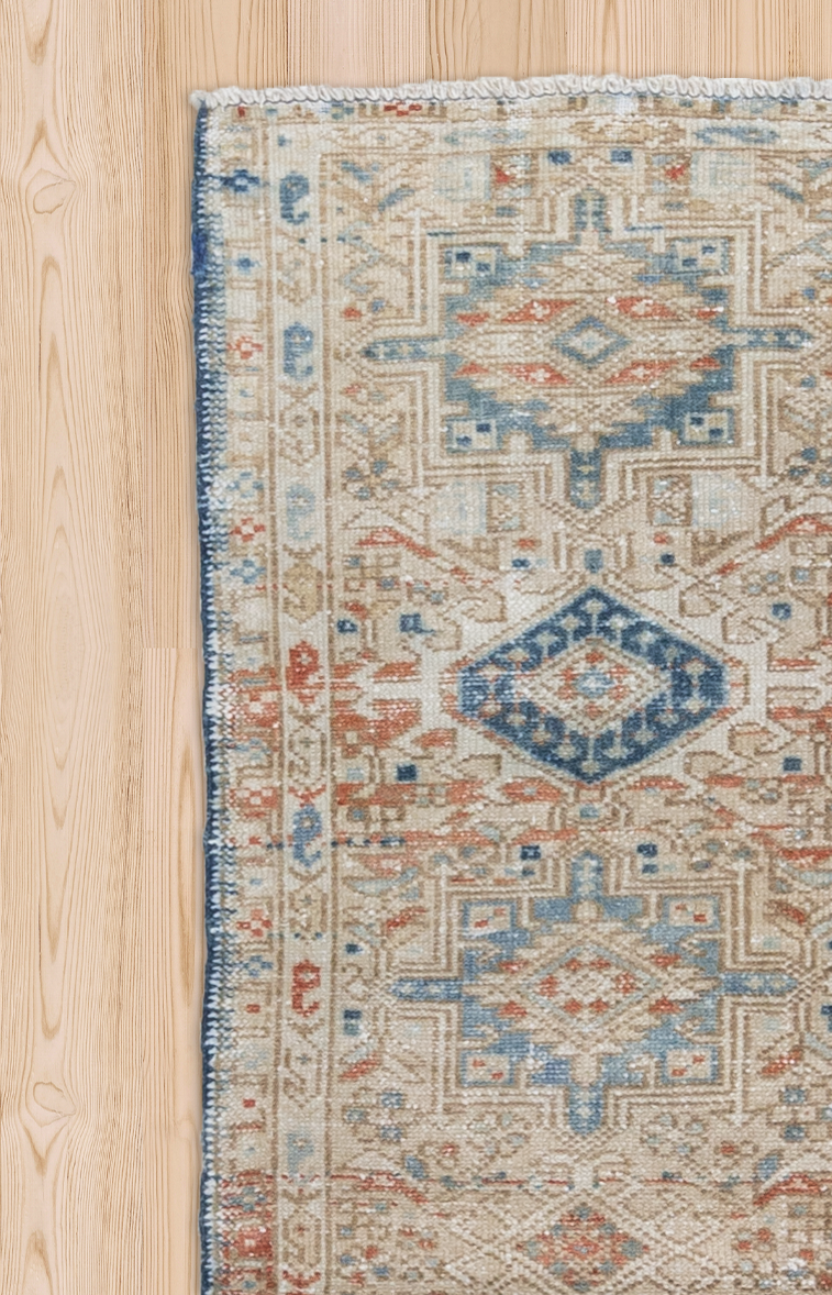 Antique Oriental Karaja Runner Rug
