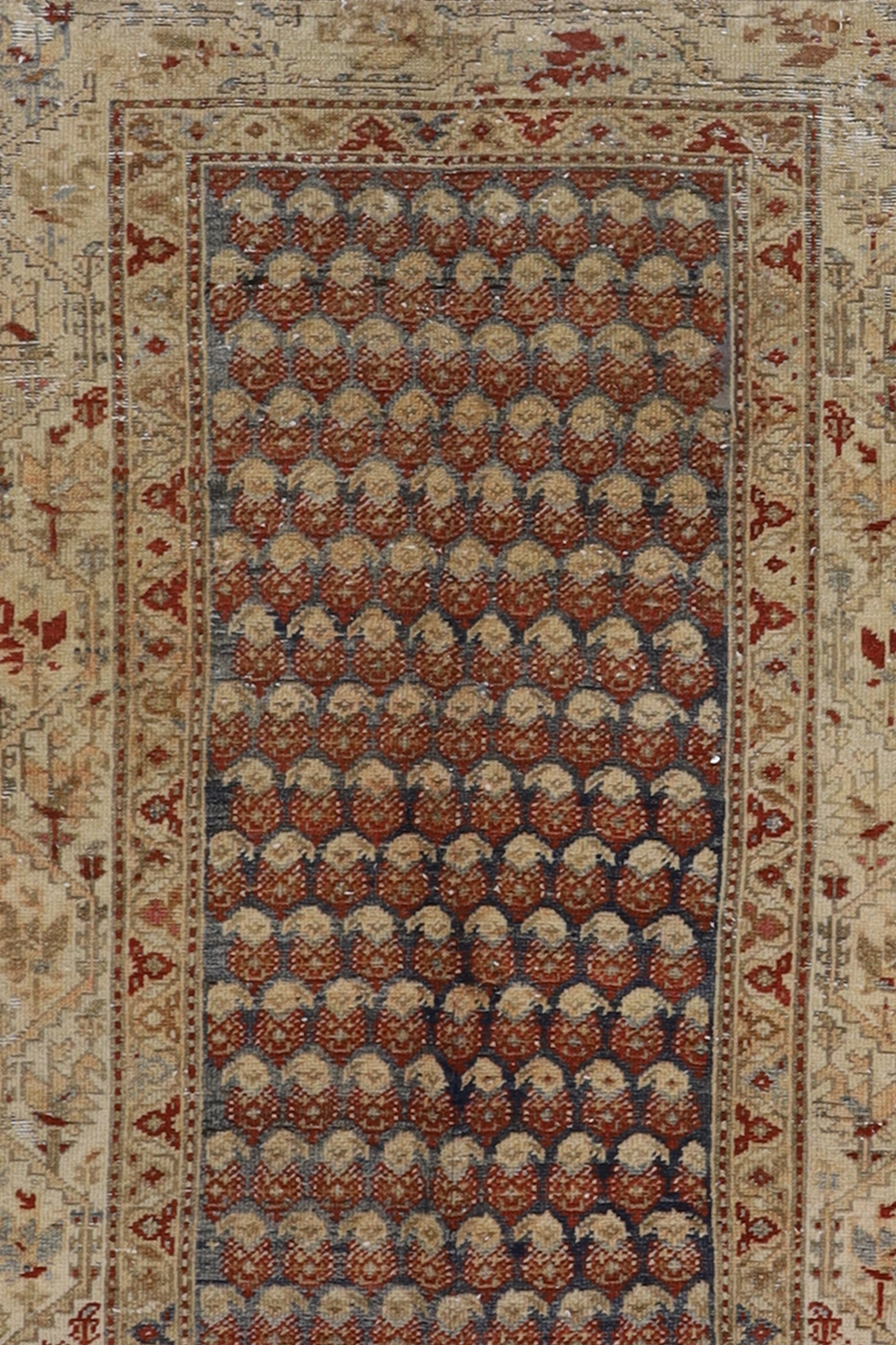 Antique Oriental Boteh Runner Rug
