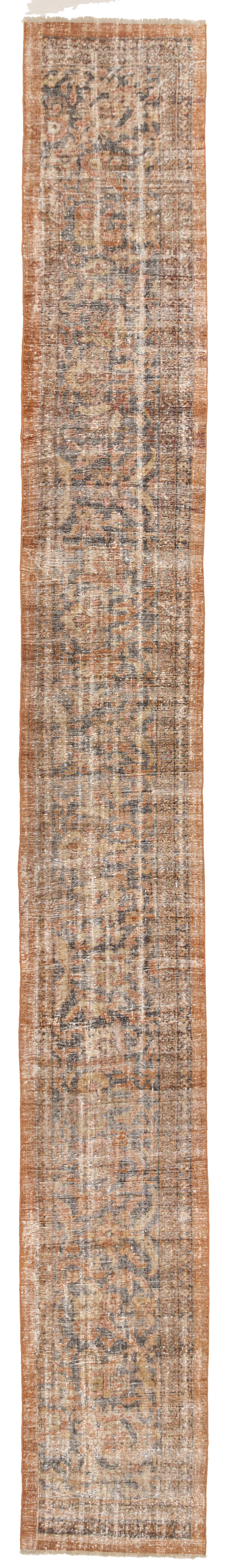 Antique Oriental Mahal Runner Rug