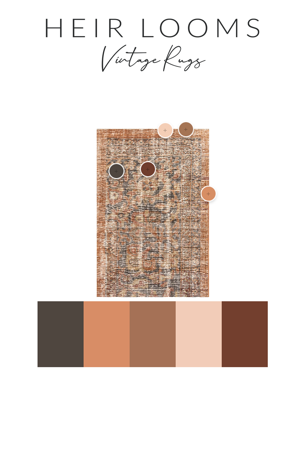 Antique Oriental Mahal Runner Rug