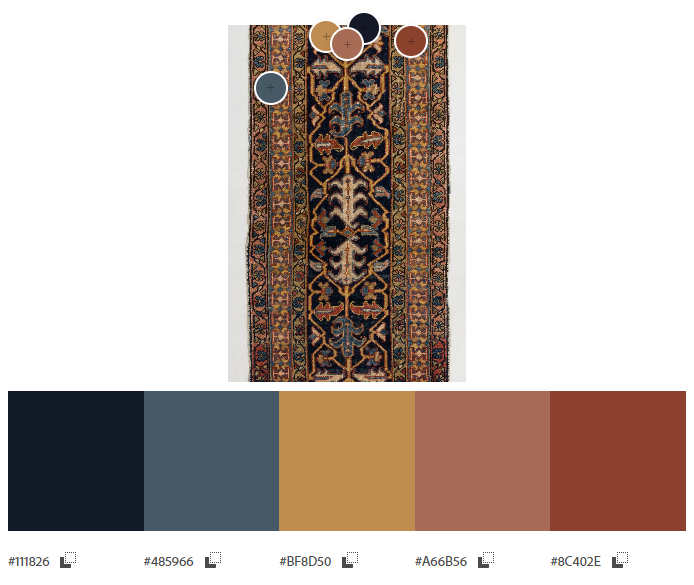 Antique Persian Heriz Runner Rug