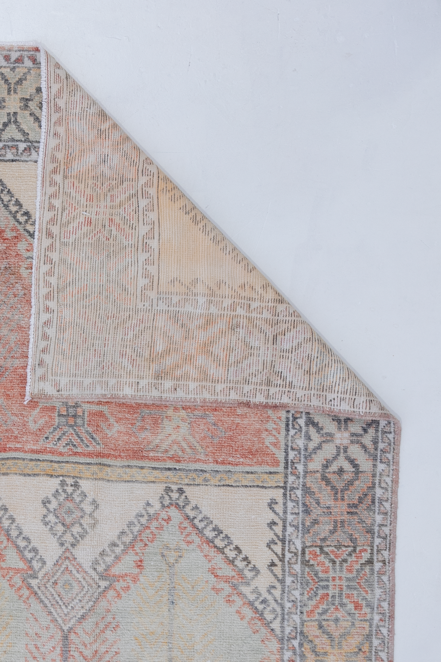 Vintage Pastel Anatolian Gallery Runner Rug