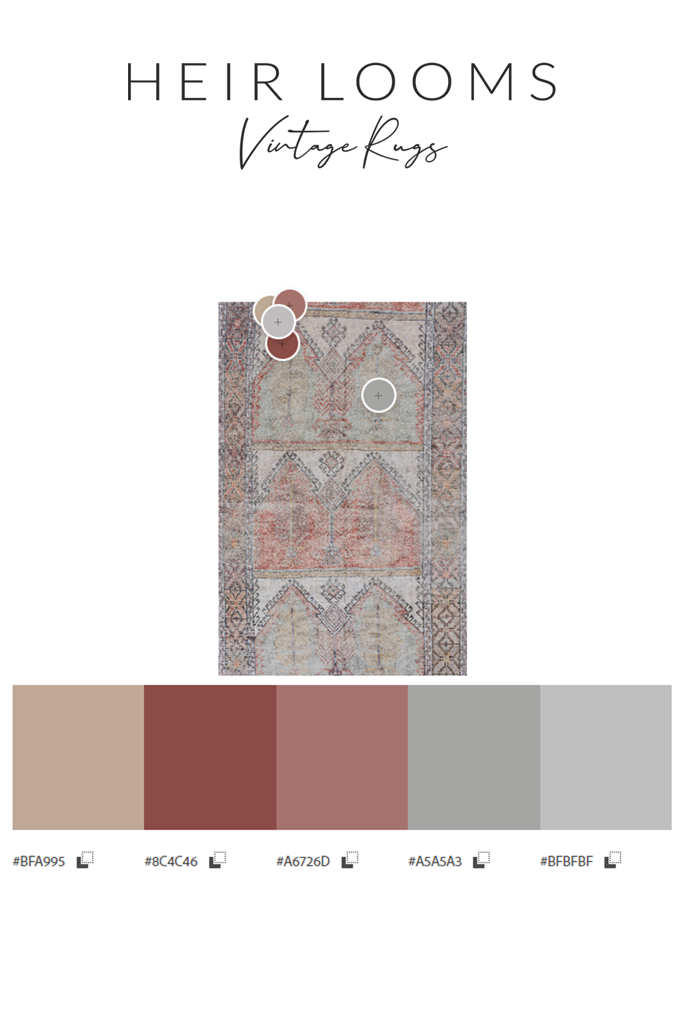 Vintage Pastel Anatolian Gallery Runner Rug