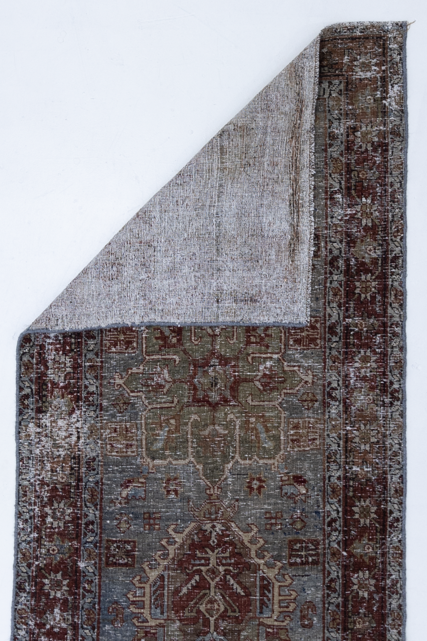 Antique Jewel Toned Persian Runner