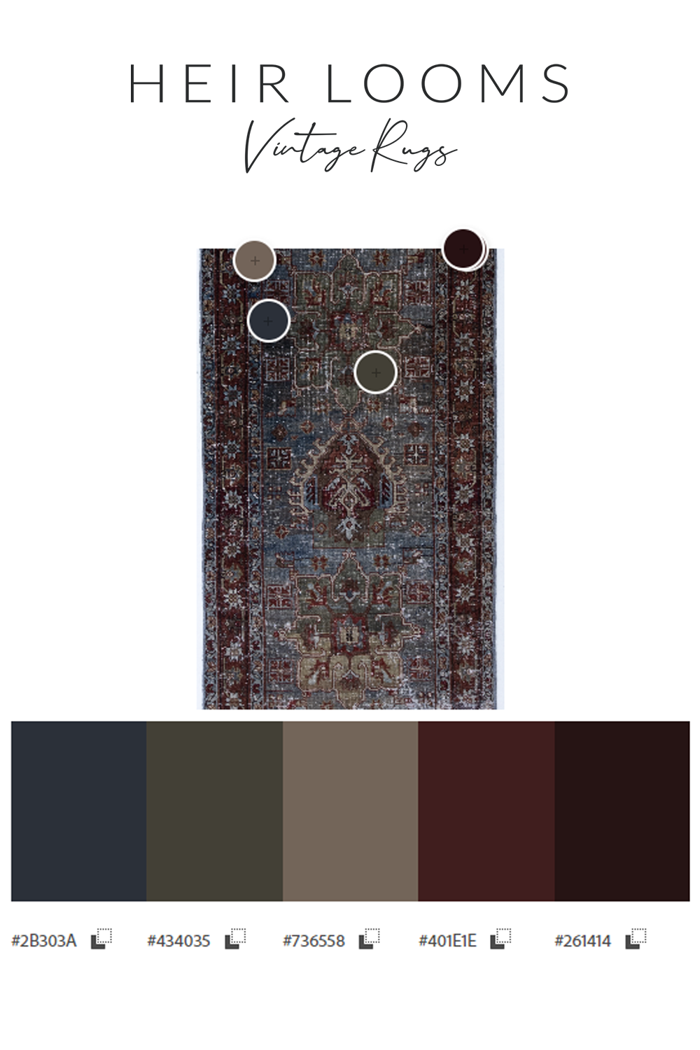 Antique Jewel Toned Persian Runner