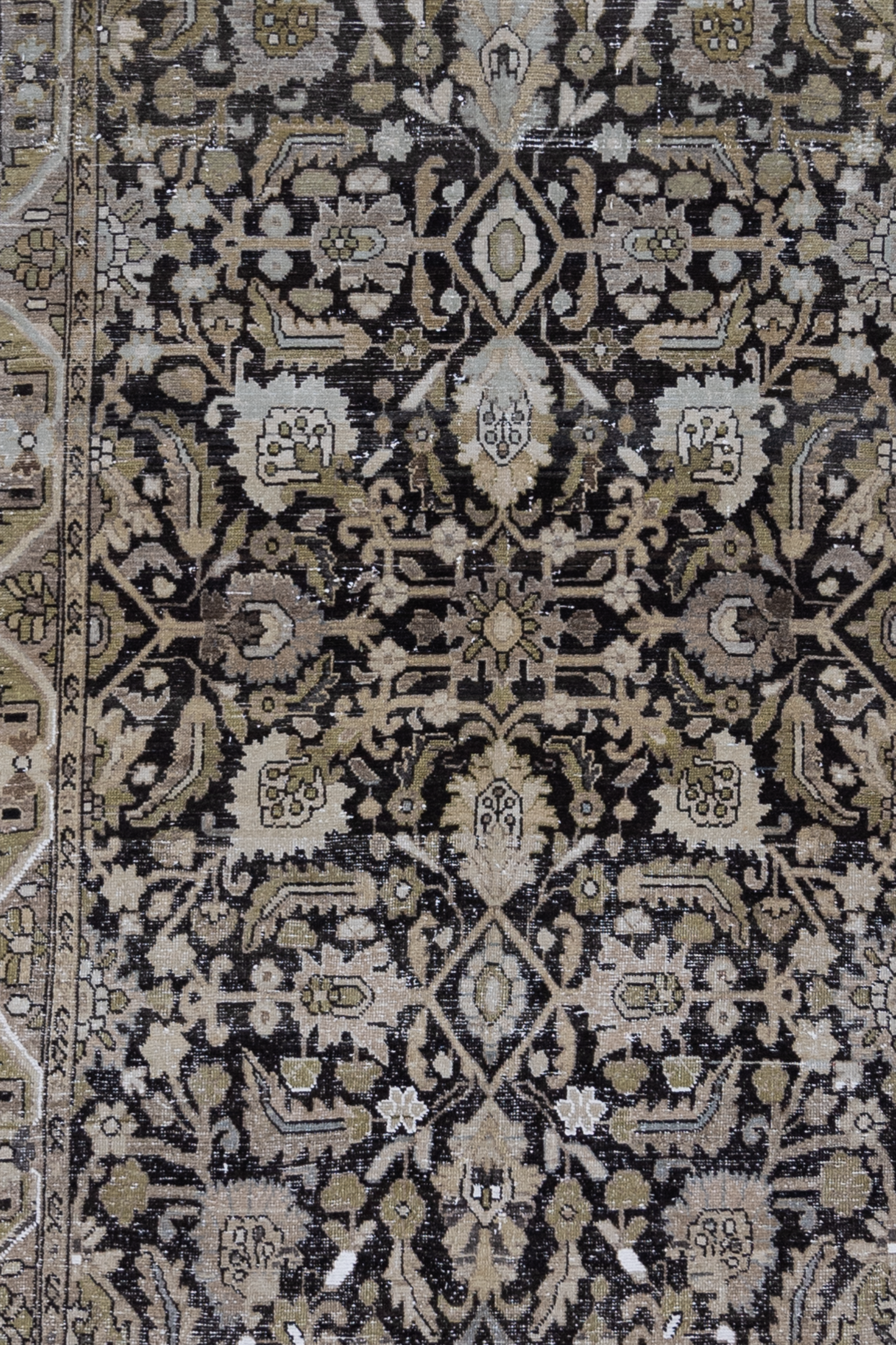 Antique Persian Mahal Gallery Runner Rug
