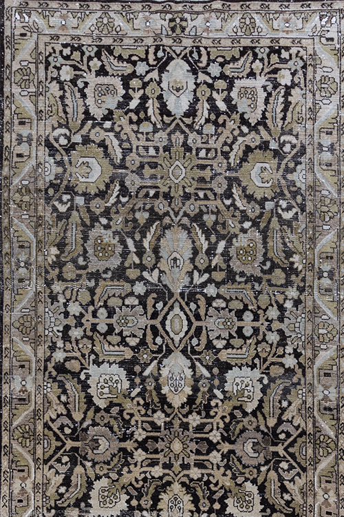 Antique Persian Mahal Gallery Runner Rug
