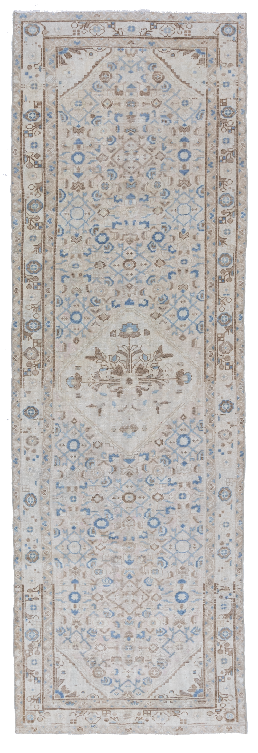 Vintage Persian Tabriz Runner Rug