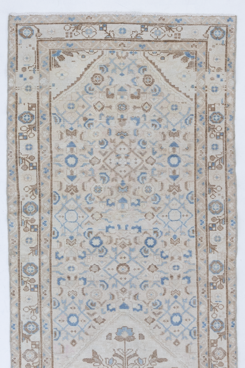 Vintage Persian Tabriz Runner Rug