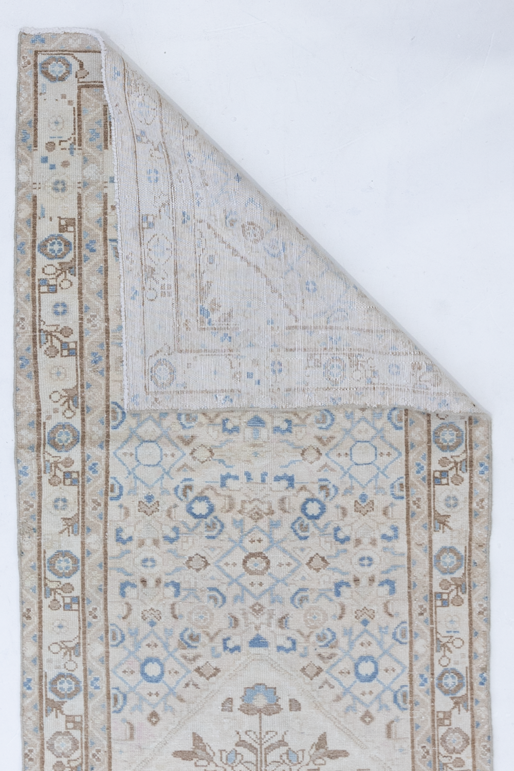 Vintage Persian Tabriz Runner Rug