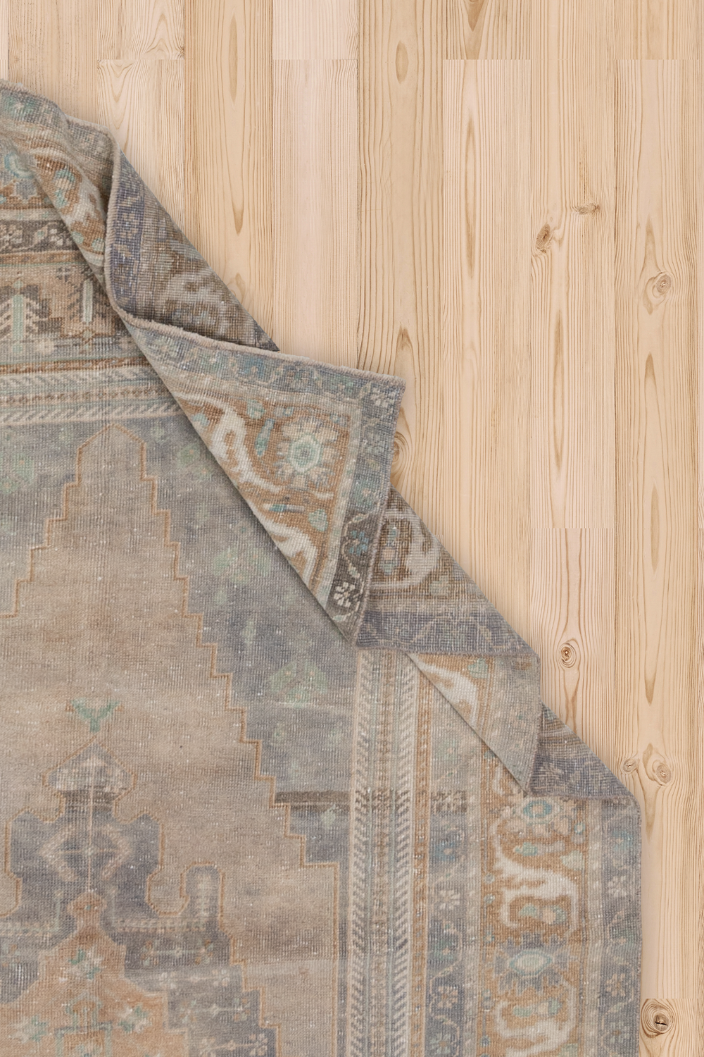 Vintage Turkish Oushak Rug