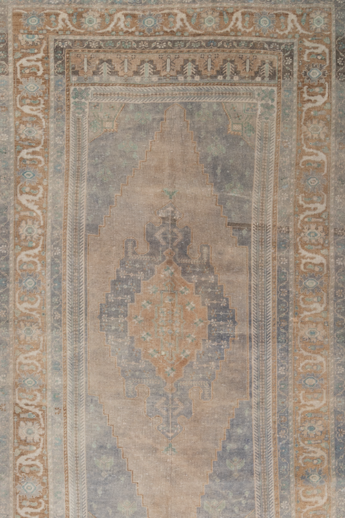 Vintage Turkish Oushak Rug