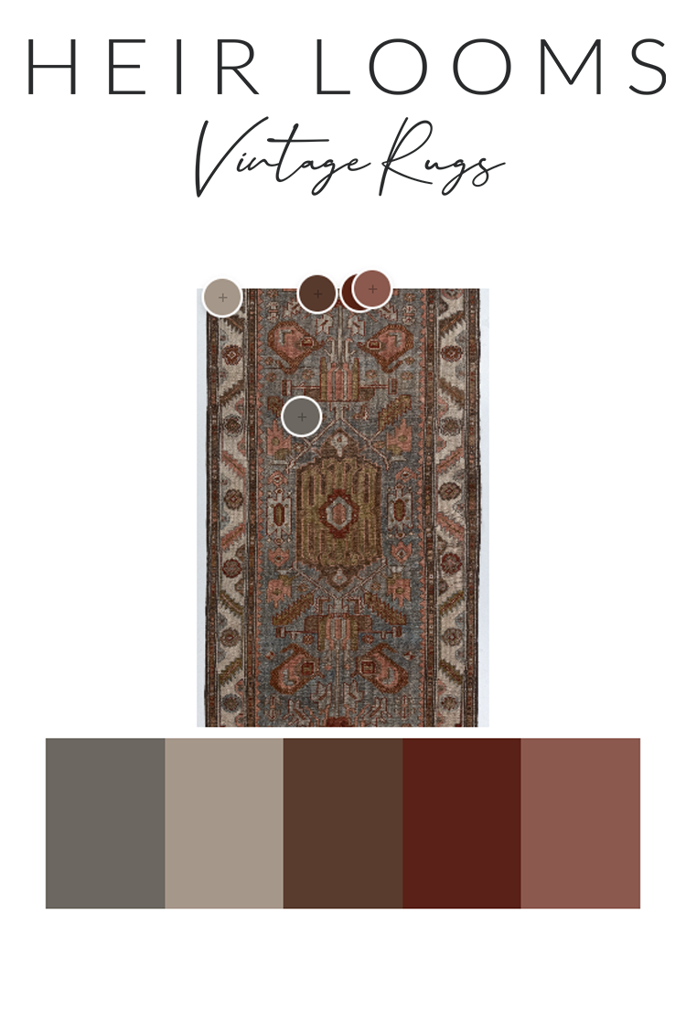 Antique Persian Heriz Runner Rug