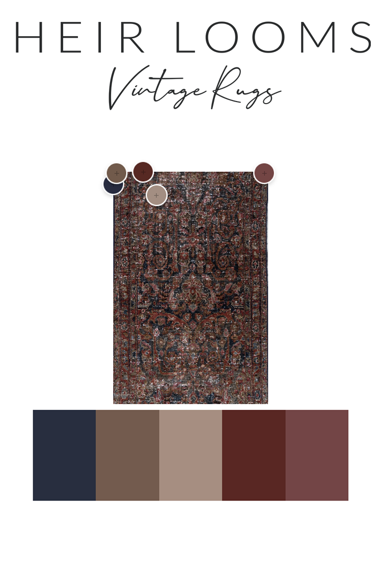 Antique Persian Mustafi Mahal Runner Rug