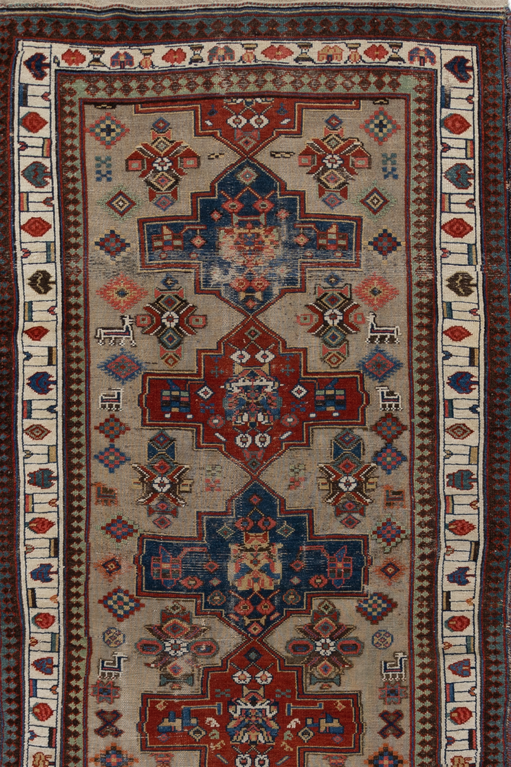Antique Persian Bakhshayesh Runner Rug