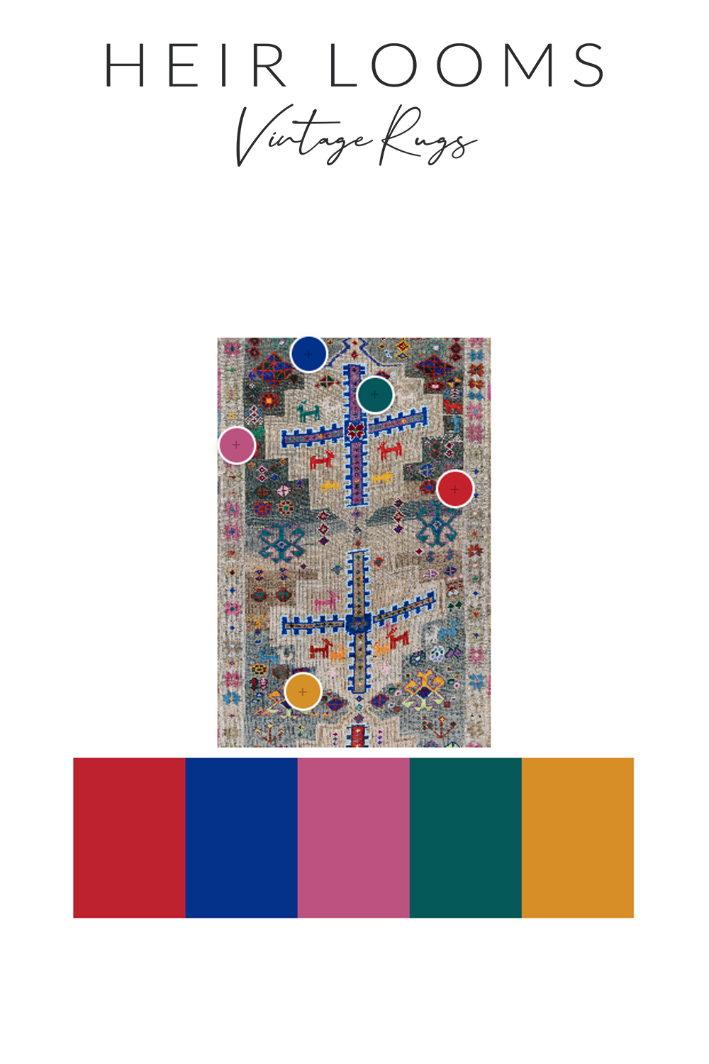 Vintage Turkish Anatolian Herki Runner Rug