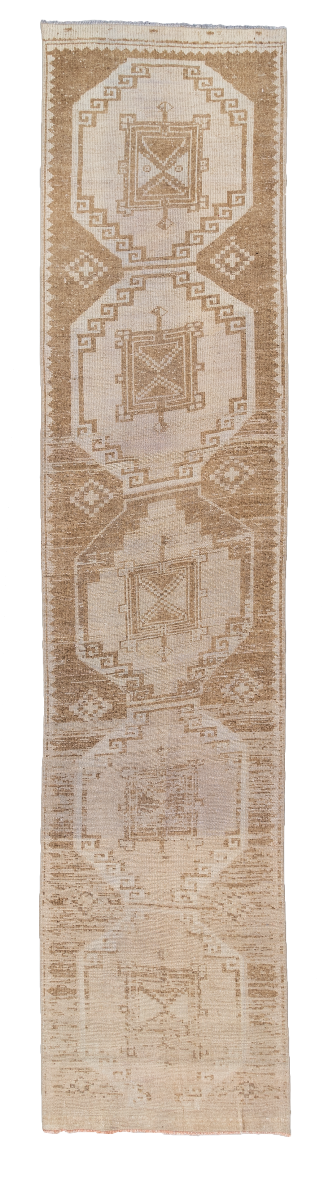 Vintage Anatolian Oushak Runner Rug