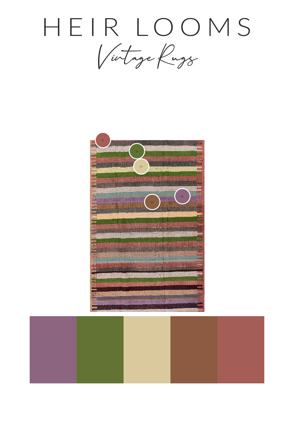 Vintage Turkish Afyon Kilim Rug