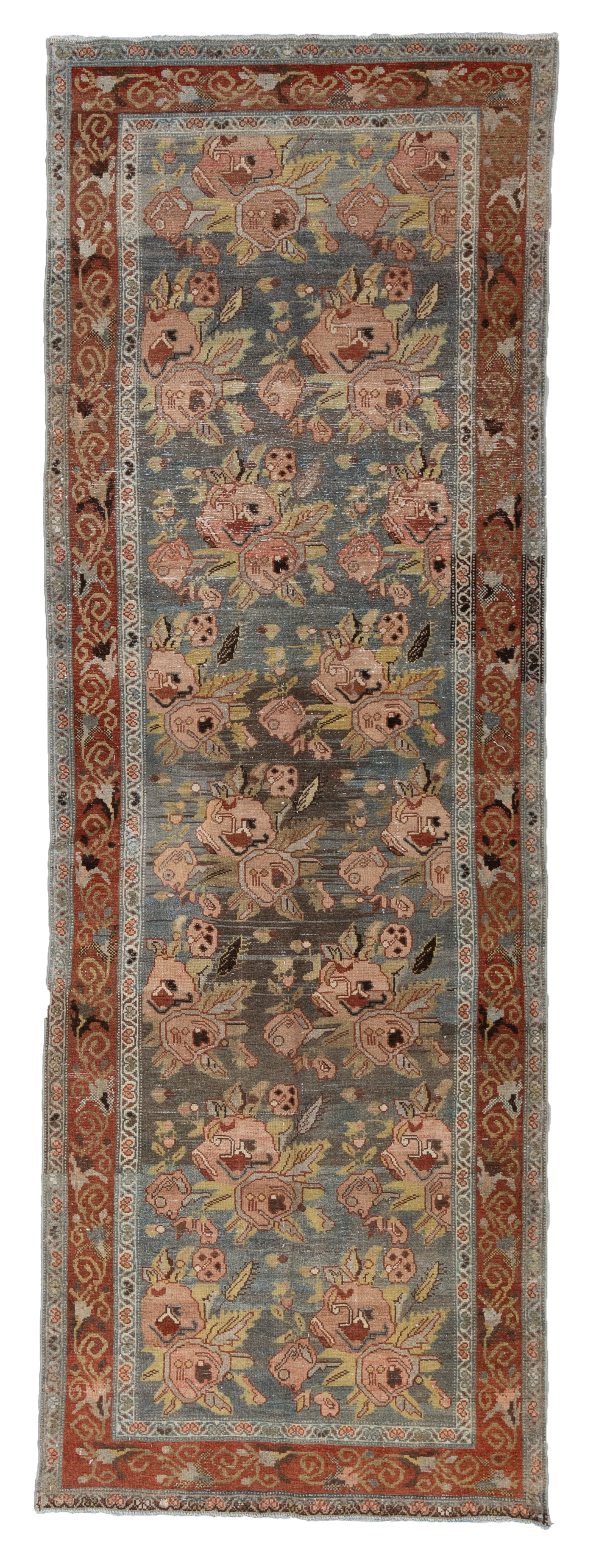 Antique Persian Floral Senneh Runner