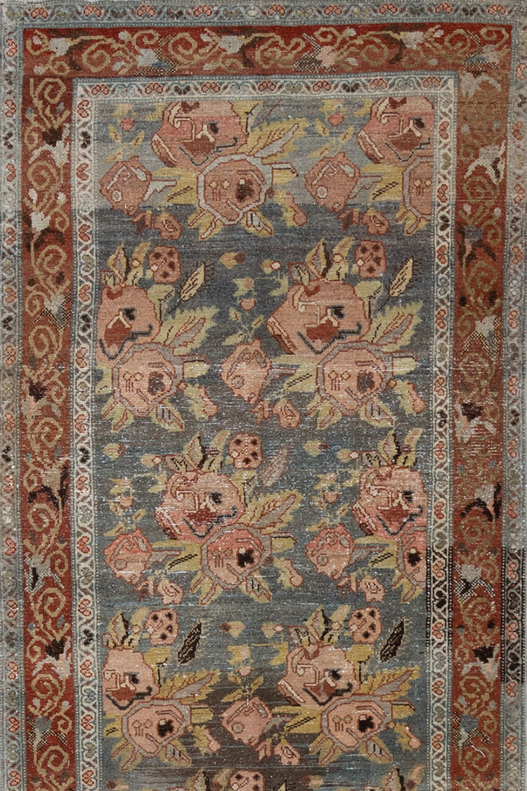 Antique Persian Floral Senneh Runner