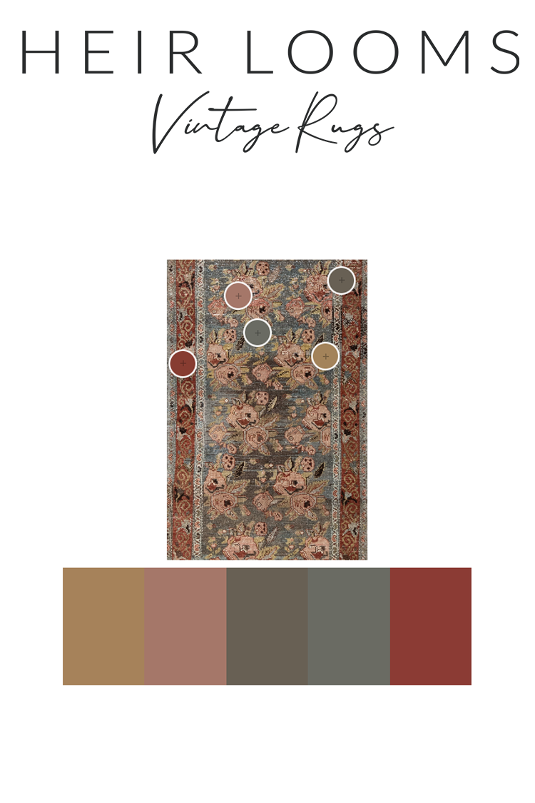 Antique Persian Floral Senneh Runner