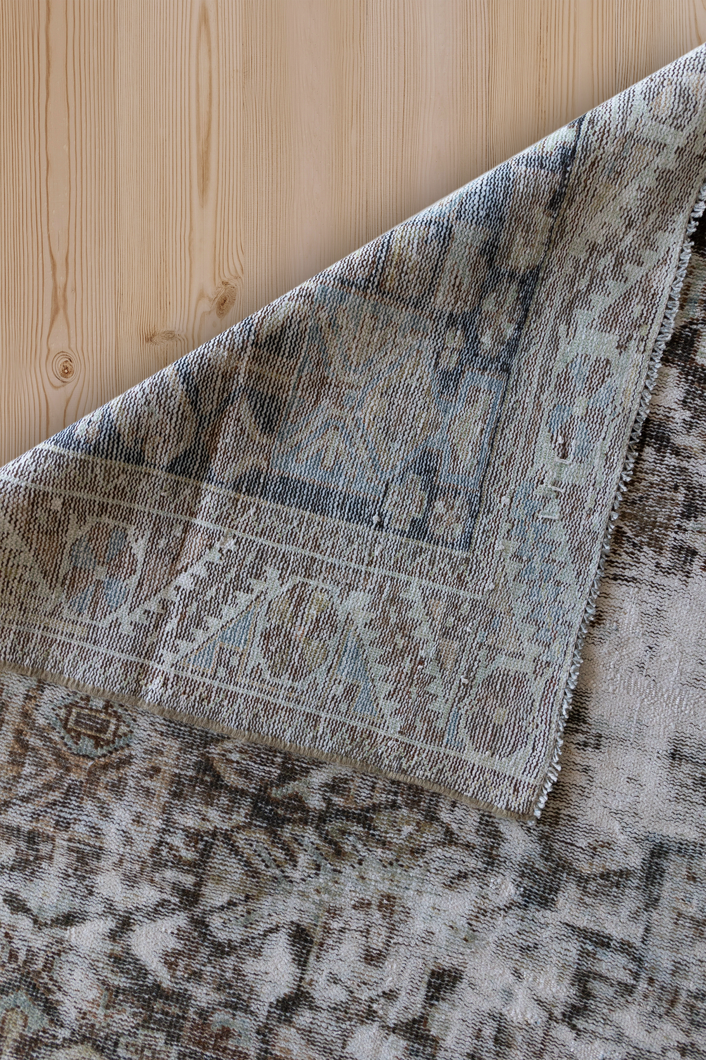 Moody Antique Persian Mahal Rug