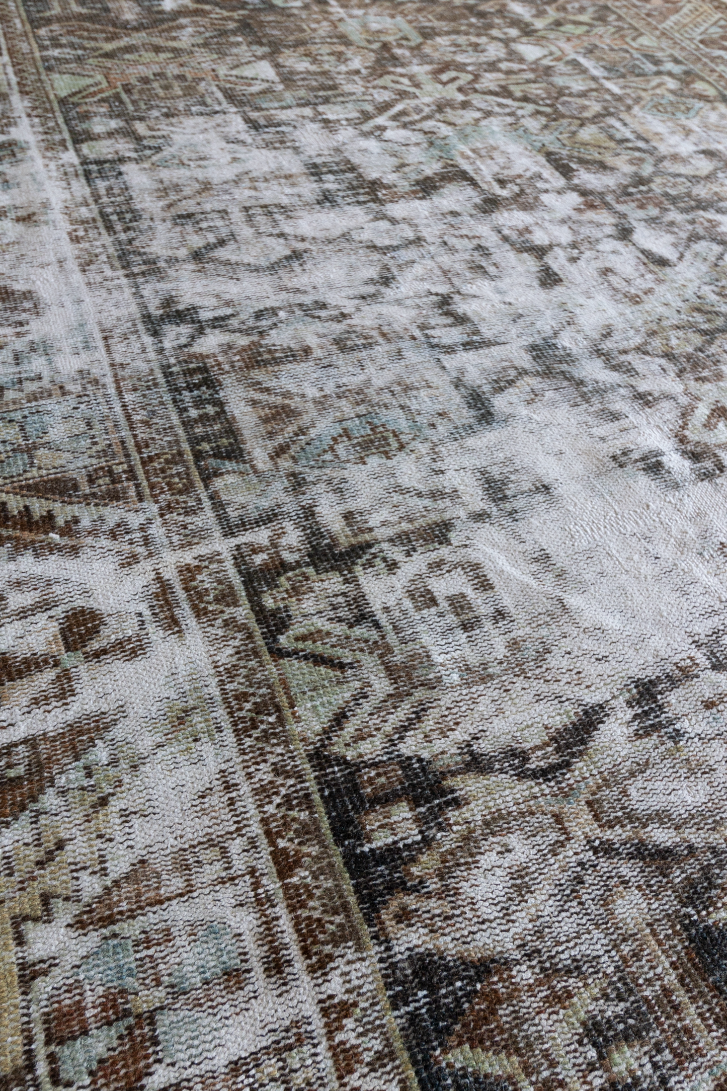Moody Antique Persian Mahal Rug